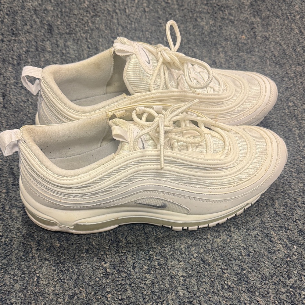 Nike Air Max 97 - Triple White - Wolf Grey - Size 9.5